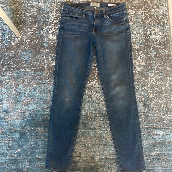 Frame Denim Le Skinny de Jeanne Crop Size 27 - Picture 2 of 6